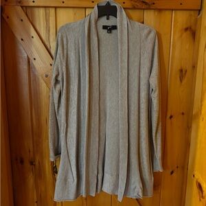 GNW Gray Open Front Cardigan Sweater Size Medium